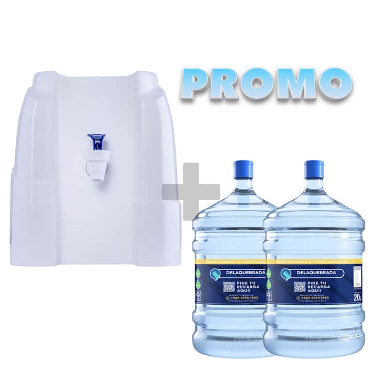 Promo dispensador de agua básico + bidones